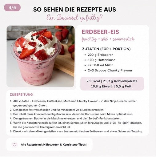 FIT & FROZEN  Kalorienarme High-Protein Eisrezepte für die Ninja Creami